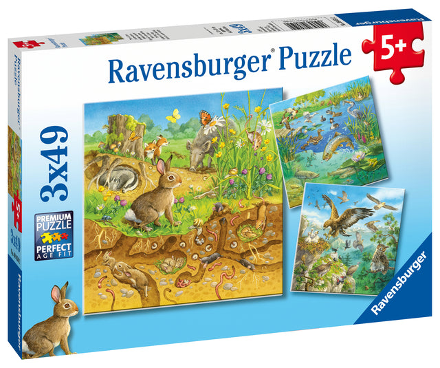 Ravensburger pusle 3x49 tk Loomad 080502V