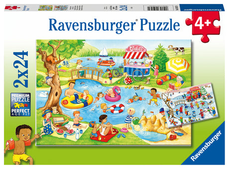 Ravensburger pusle  2x24 tk Järves ujumas 050574V