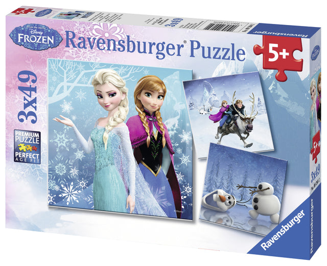 Ravensburger pusle 3x49 tk Lumekuninganna / Frozen 092642V