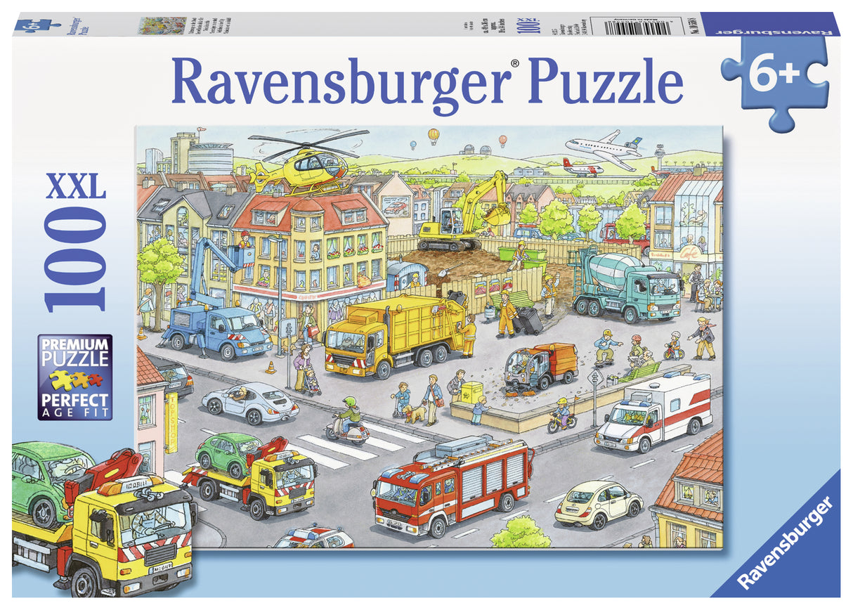 Ravensburger pusle 100 tk Autod linnas 105588V