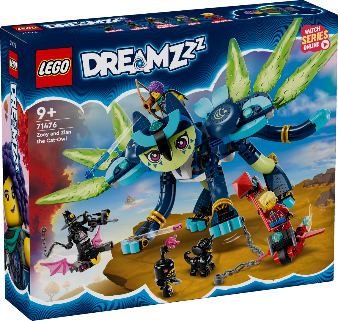 LEGO DREAMZZZ Zoey Ja kass-öökull Zian 71476L