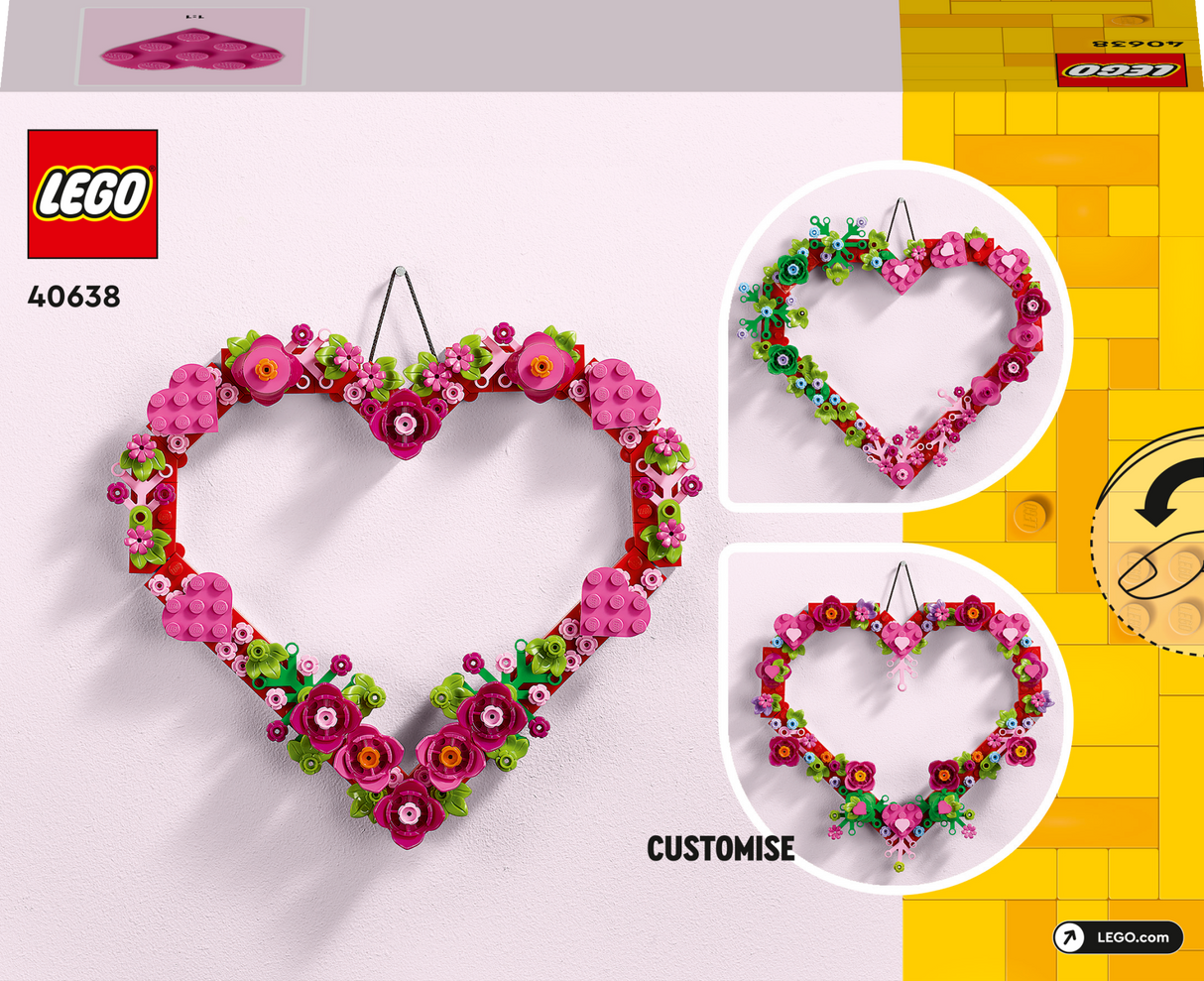 LEGO Icons Südamekujuline ornament 40638L