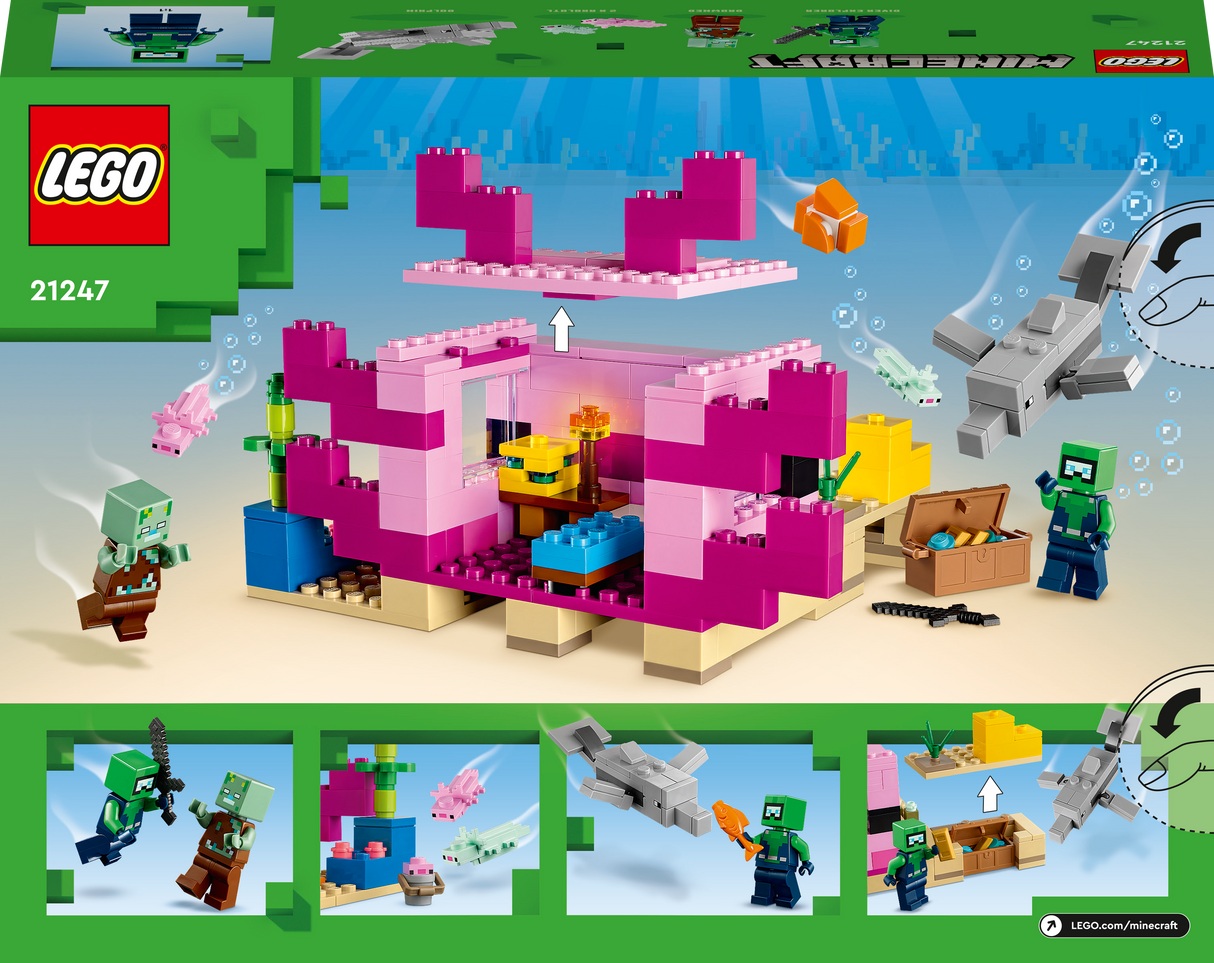 LEGO Minecraft Aksolotli maja 21247L