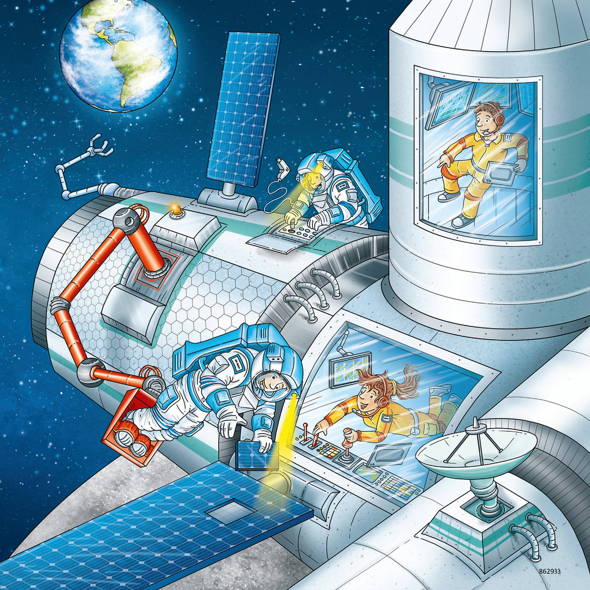 Ravensburger pusle 3x49 Astronaudid 050888V