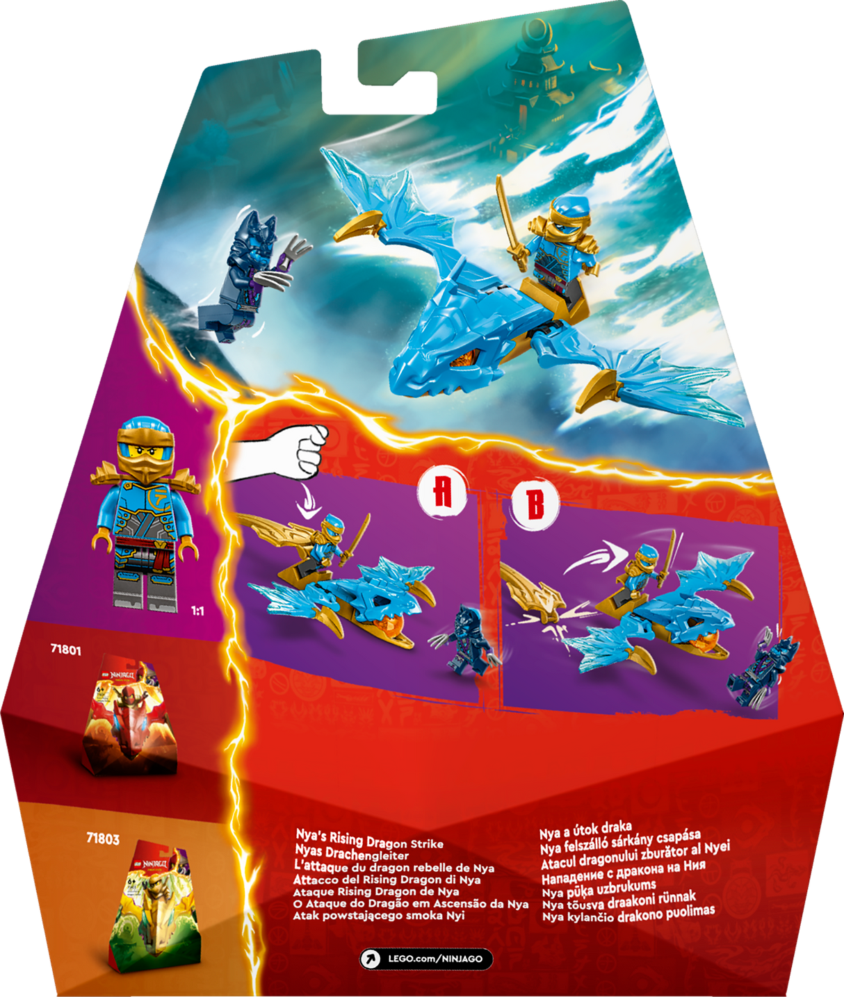 LEGO Ninjago Nya Tõusva Draakoni rünnak 71802L