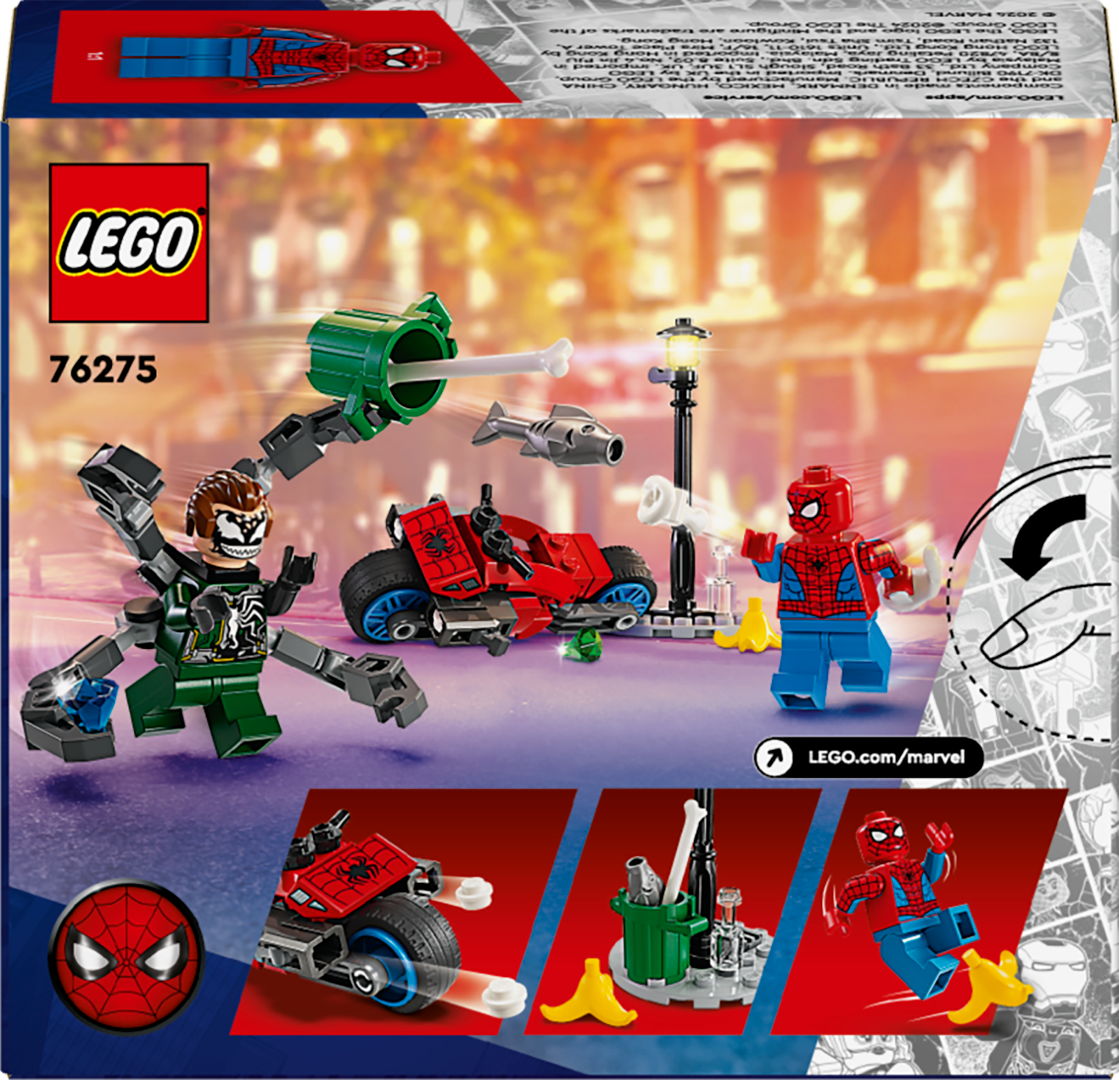 LEGO Super Heroes Mootorrattajälitus: Spider-Man vs. Doc Ock 76275L