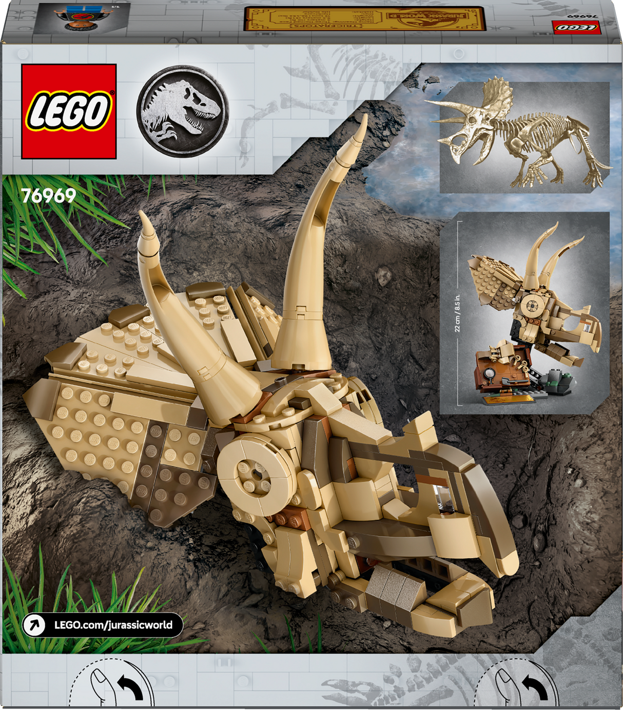 LEGO Jurassic World Dinosauruste fossiilid: Triceratopsi kolju 76969L