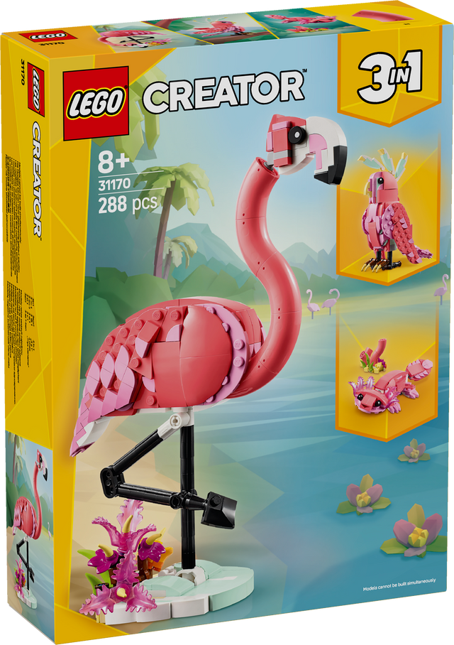 LEGO Creator metsloomad: roosa flamingo 31170L