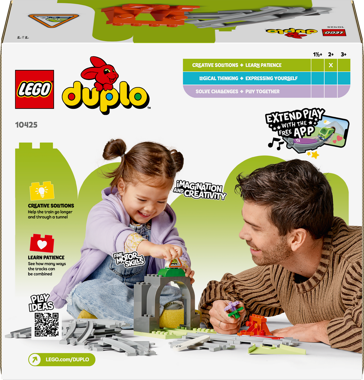 LEGO DUPLO Rongitunneli ja -rööbaste laienduskomplekt 10425L