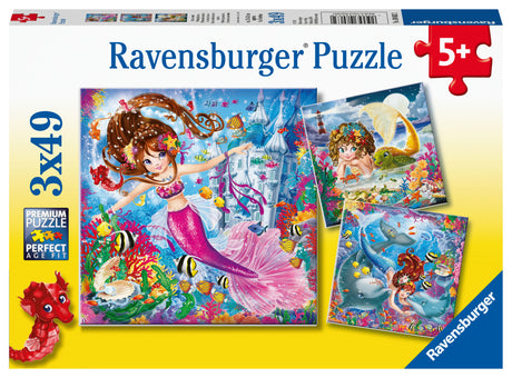 Ravensburger pusle  3x49 tk Kaunid merineitsid 080632V