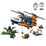 LEGO City Dzungliuurija helikopter ja baaslaager 60437L