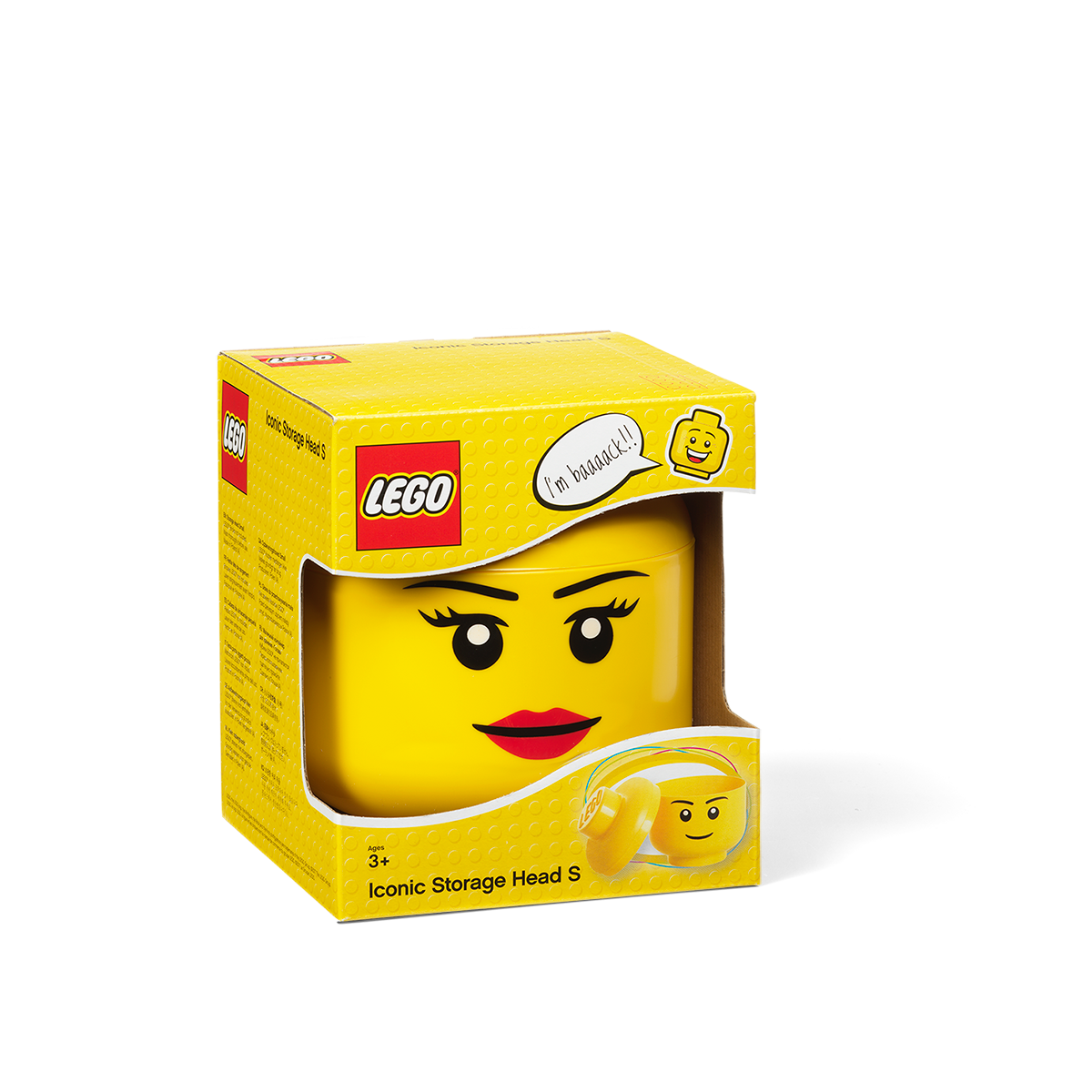 LEGO väike peakujuline hoiukarp tüdruk 40311725C