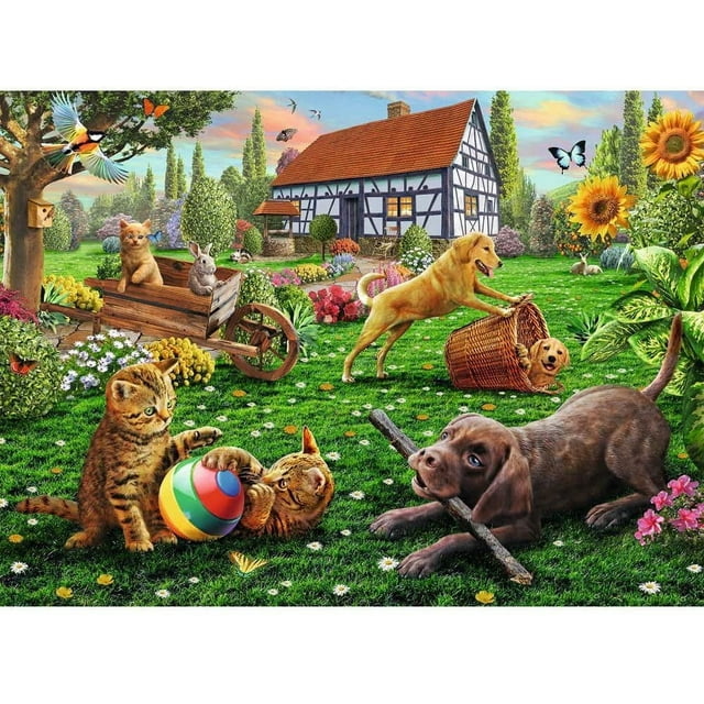 Ravensburger pusle 200 tk Kassid-koerad mängimas 128280V