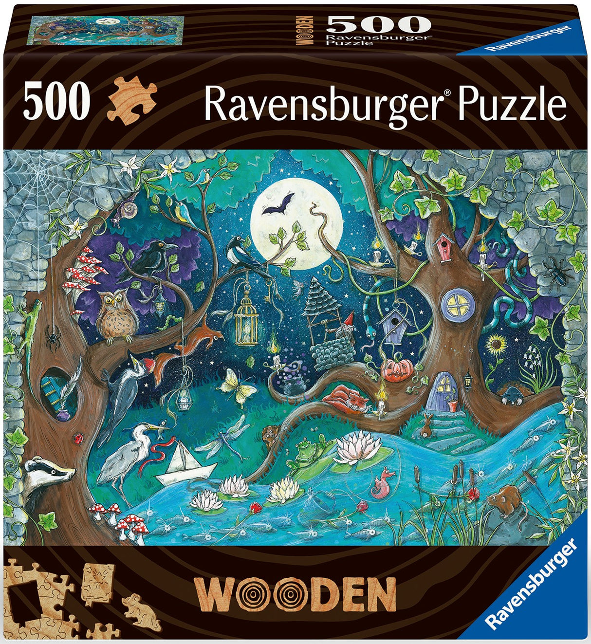 Ravensburger puidust pusle 500 tk Fantaasia mets 175161V