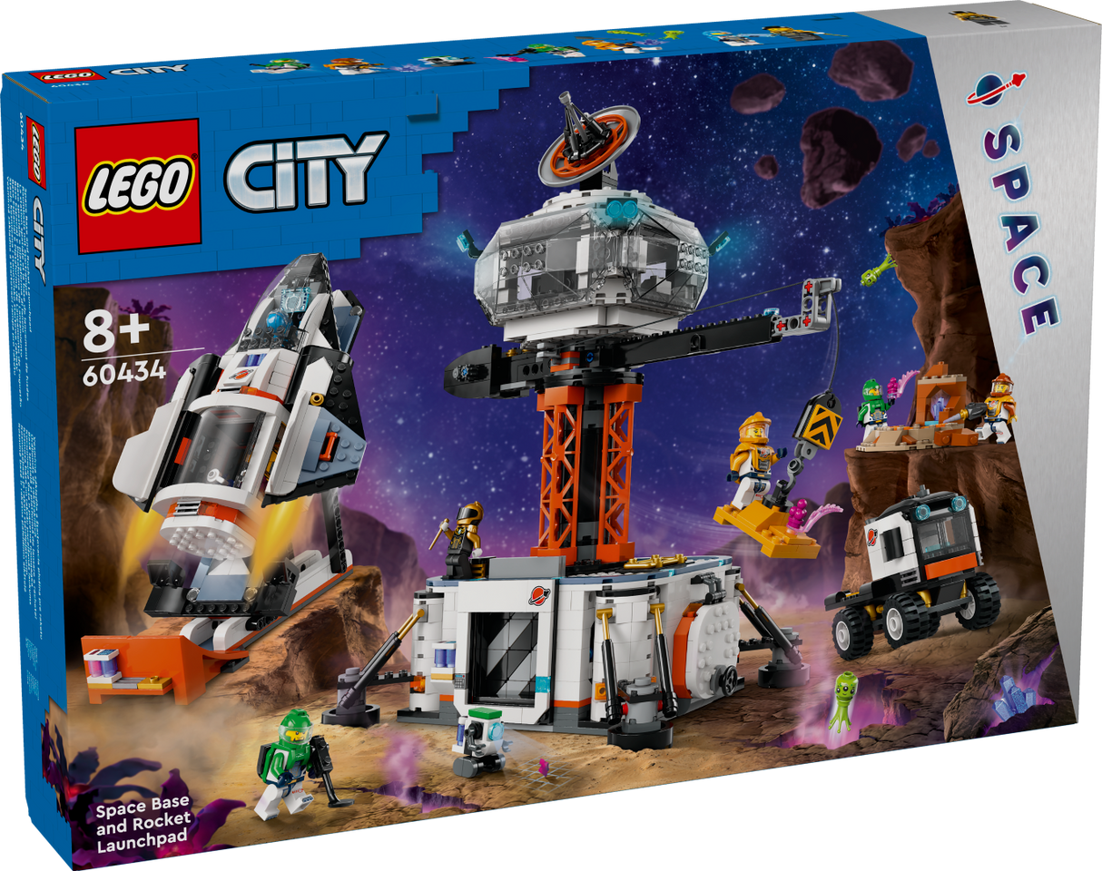 LEGO City Kosmosebaas ja raketi stardiplatvorm 60434L