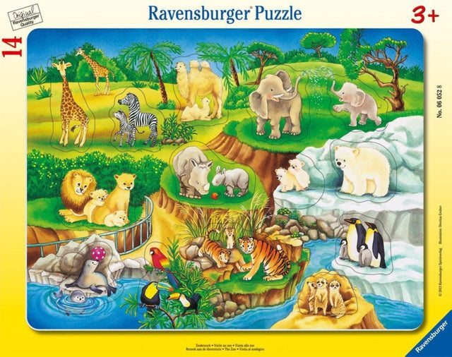 Ravensburger suur plaatpusle 14 tk Loomaaed 060528V