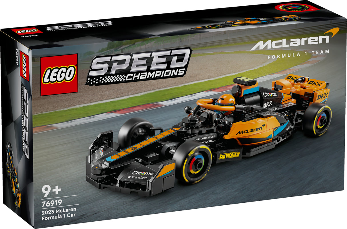 LEGO Speed ​​Champions 2023 McLaren vormel 1 võidusõiduauto 76919L