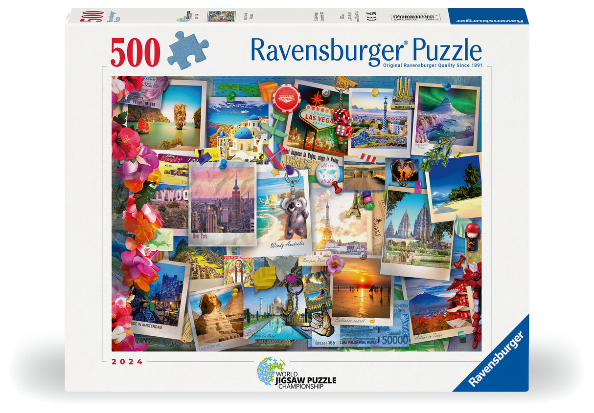 Ravensburger pusle 500 tk Postkaardid 12001489V