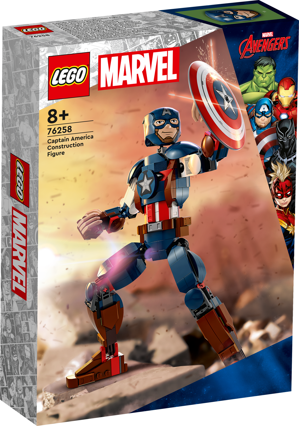 LEGO Super Heroes Kapten Ameerika ehitusfiguur 76258L