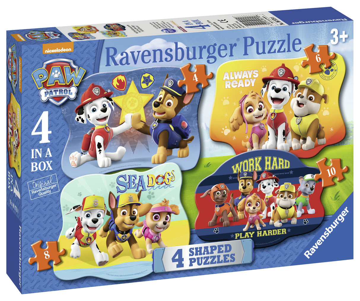 Ravensburger pusle 4-6-8-10 tk Käpapatrull 069798V