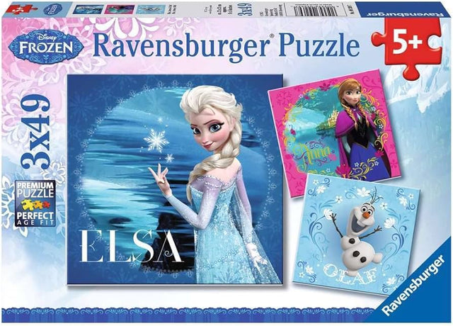 Ravensburger pusle 3x49 tk Disney Lumekuninganna / Frozen 092697V