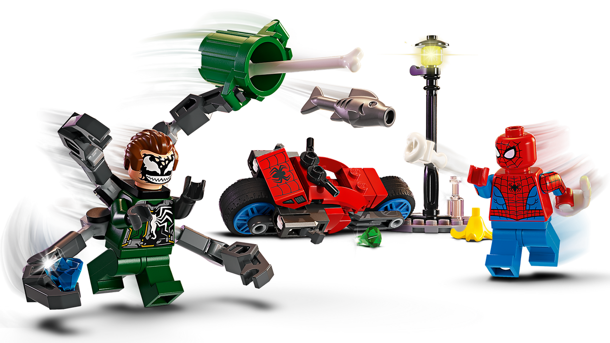 LEGO Super Heroes Mootorrattajälitus: Spider-Man vs. Doc Ock 76275L