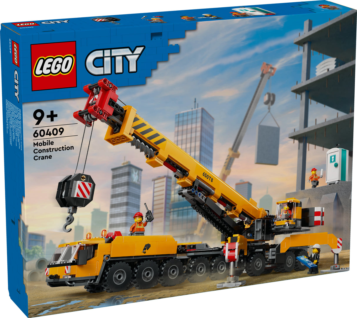 LEGO City Kollane liikuv ehituskraana 60409L