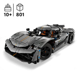 LEGO Technic Koenigsegg Jesko Absolut Grey Hypercar 42173L