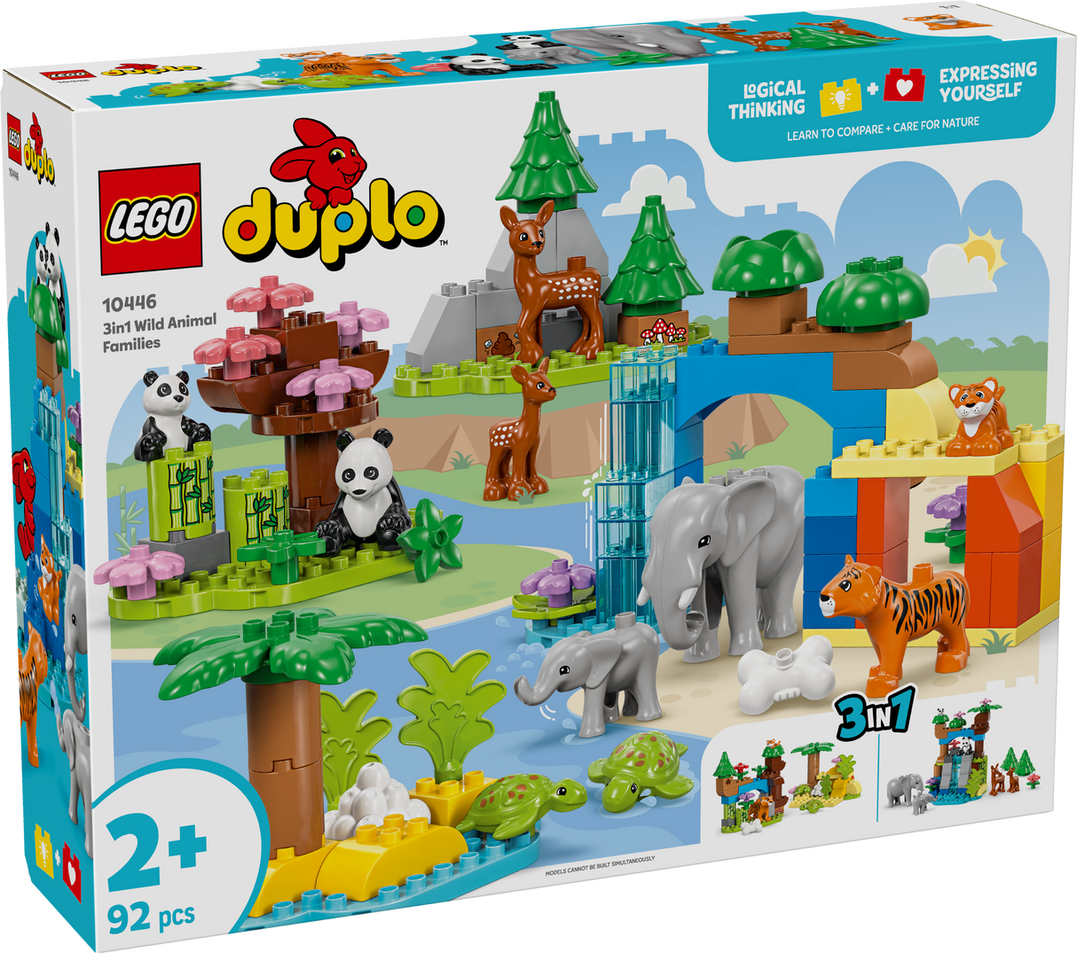 LEGO DUPLO Kolm ühes metsloomade perekonnad. 10446L