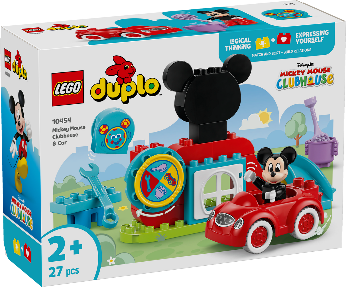 LEGO DUPLO Miki Hiire klubimaja ja auto 10454L