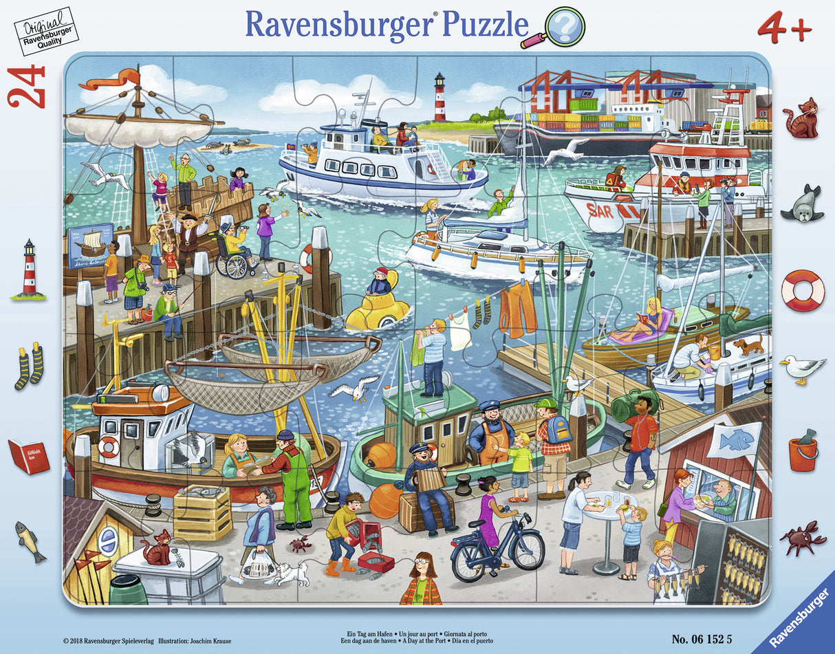 Ravensburger suur plaatpusle 24 tk Päev sadamas 061525V