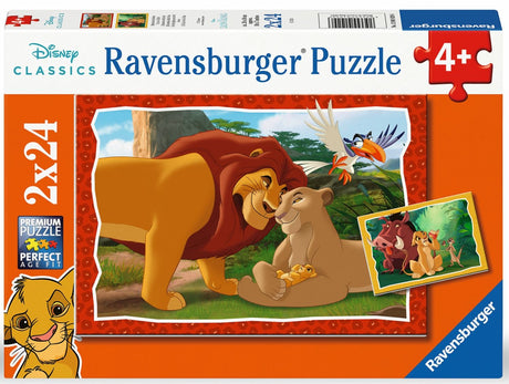 Ravensburger pusle 2x24 tk Lõvikuninga pere 12001029V