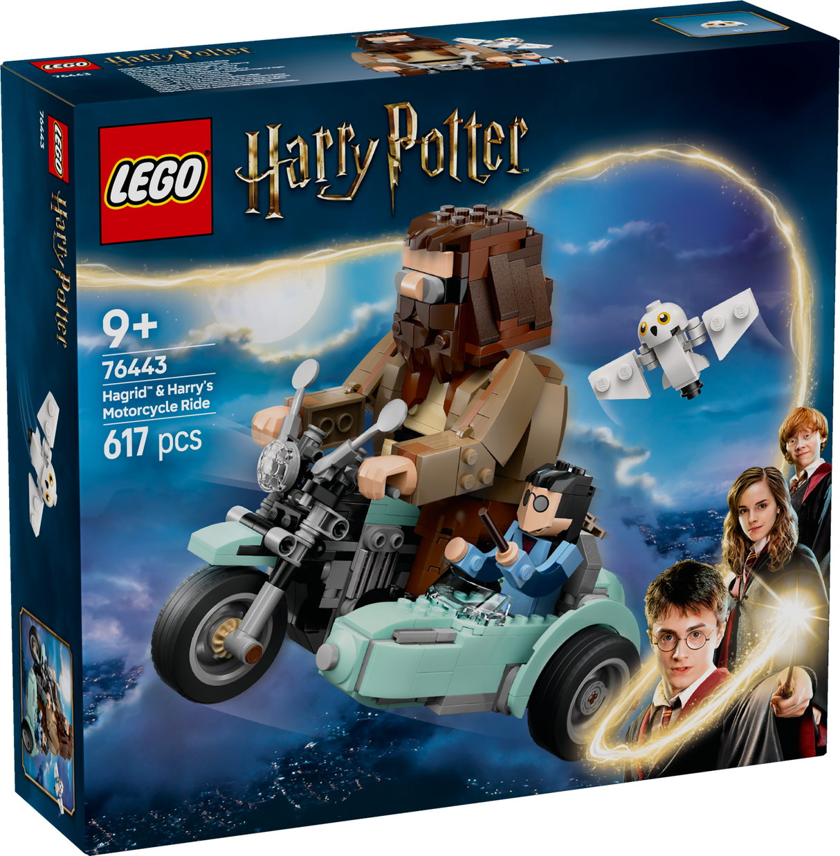 LEGO Harry Potter Hagrid ja Harry mootorrattasõidul 76443L