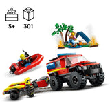 LEGO City 4X4 Tuletõrjeauto koos päästepaadiga 60412L