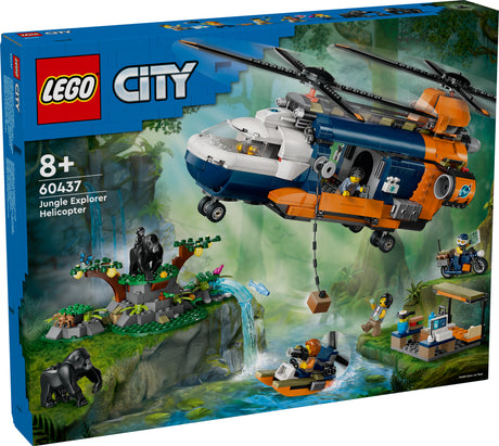 LEGO City Dzungliuurija helikopter ja baaslaager 60437L