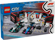 LEGO City F1 garaaž, Mercedes-AMG ja Alpine autod 60444L