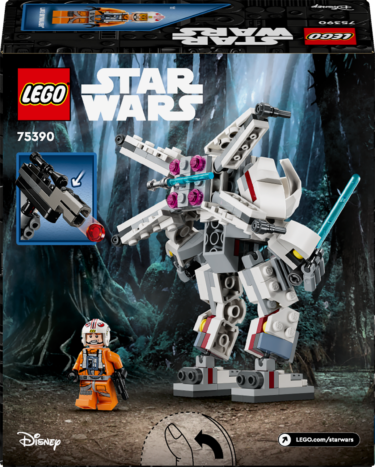 LEGO Star Wars Luke Skywalker X-Wingi robot 75390L