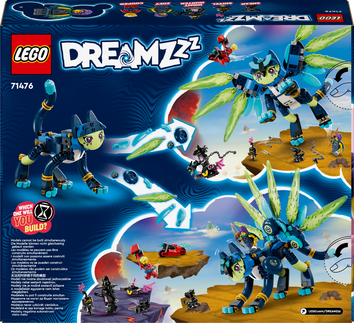 LEGO DREAMZZZ Zoey Ja kass-öökull Zian 71476L