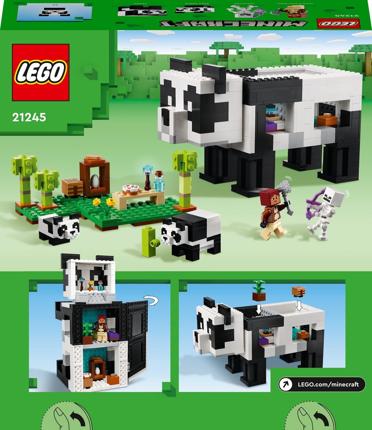 LEGO Minecraft Pandapelgupaik 21245L