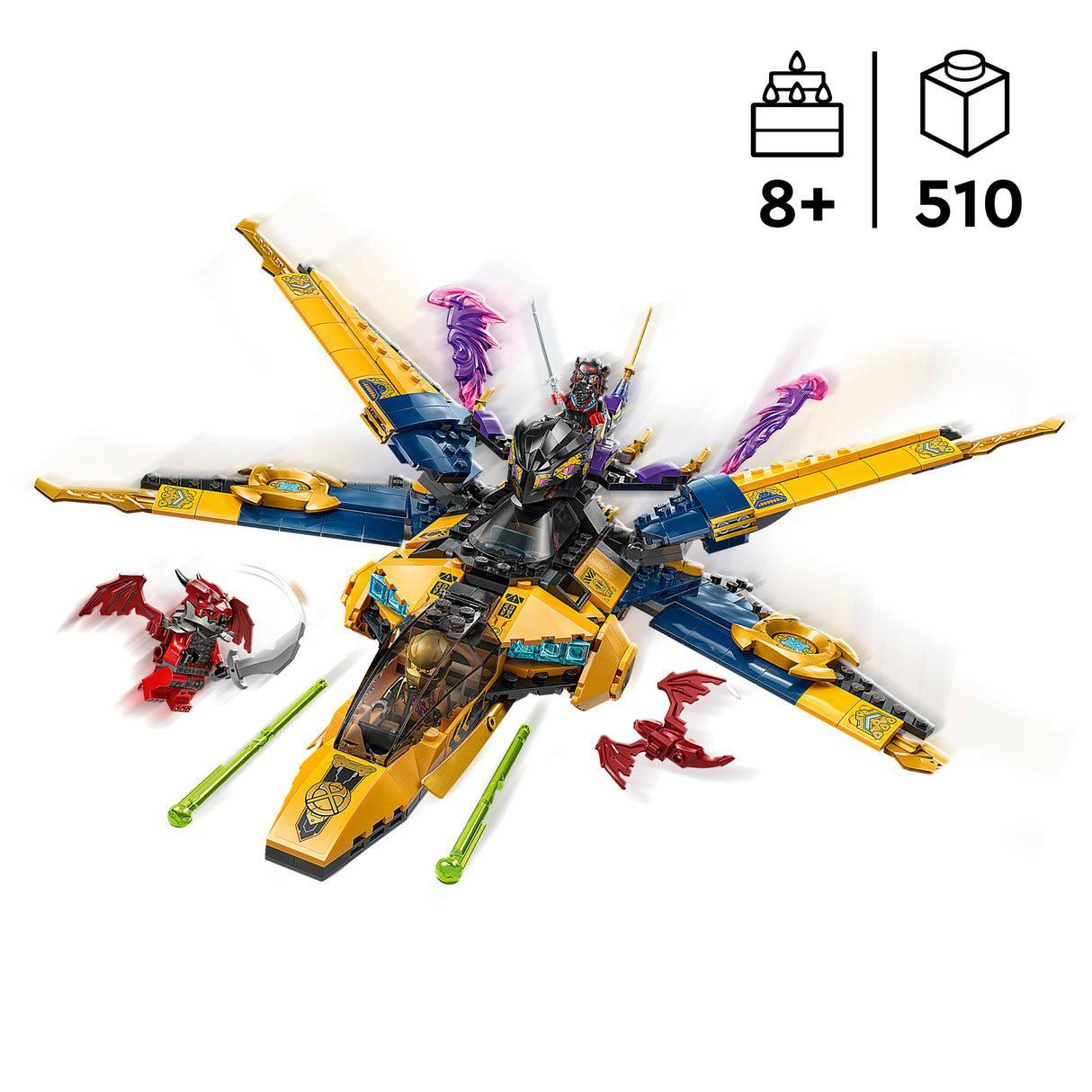 LEGO Ninjago Rasi ja Arini super stormi lennuk 71833L