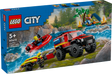 LEGO City 4X4 Tuletõrjeauto koos päästepaadiga 60412L