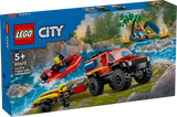 LEGO City 4X4 Tuletõrjeauto koos päästepaadiga 60412L